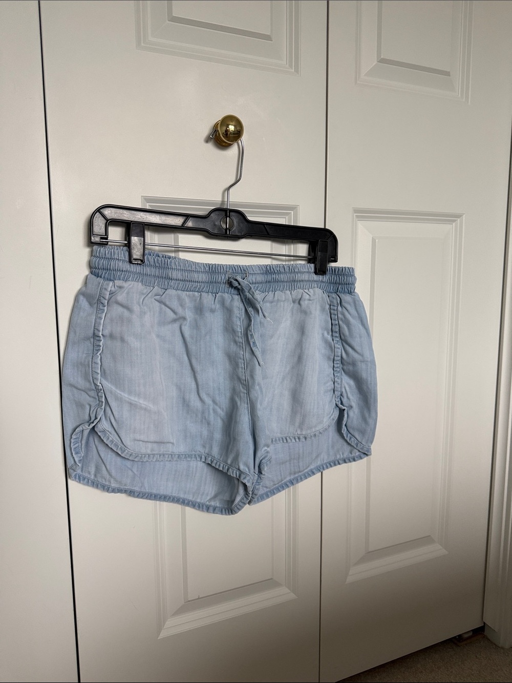 H&M Light Blue Drawstring Relaxed Women's Shorts